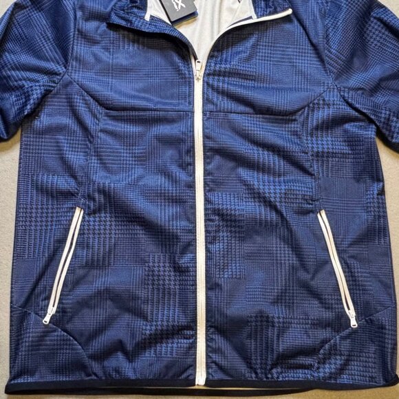 RLX Golf Polo Ralph Lauren Blue Convertible Water Repellent Jacket Men's Med - Picture 5 of 11